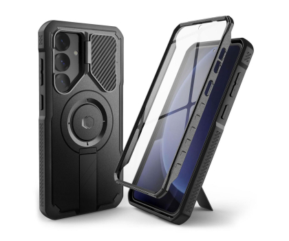 Etui do telefonów TECH-PROTECT Kevlar Magsafe+ do Samsung Galaxy S25+ Black